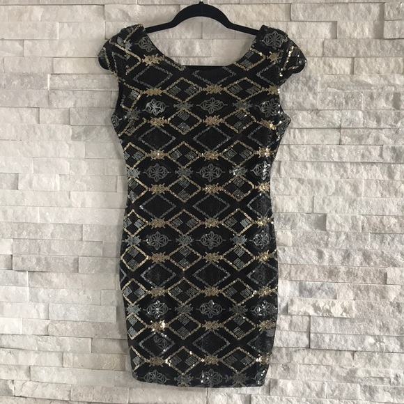 Micro Mini Sequin Club Dress - Picture 3 of 6